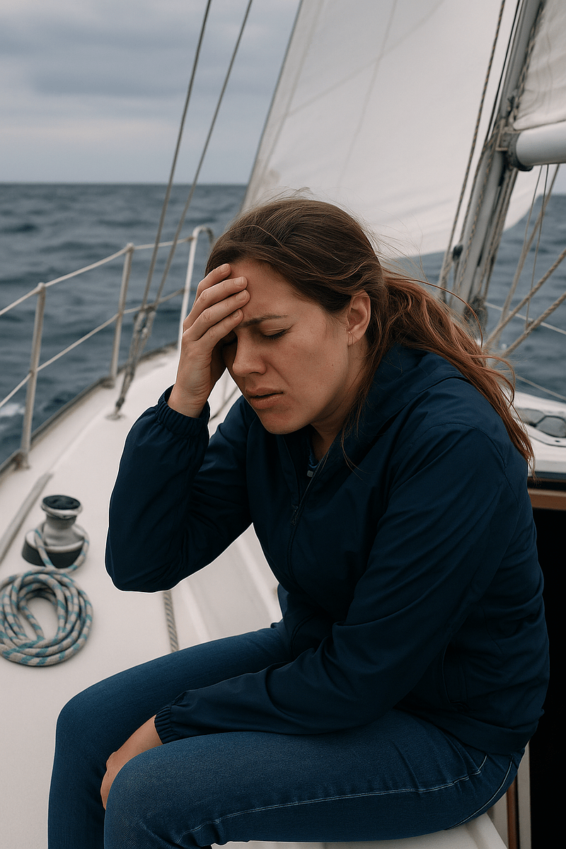 seasick motion sickness on sailboat